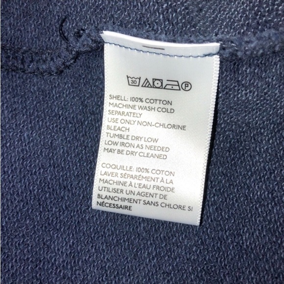 Free People] Blue Acid dyed Oversize Sweatshirt Maxi Jacket. - Picture 11 of 14